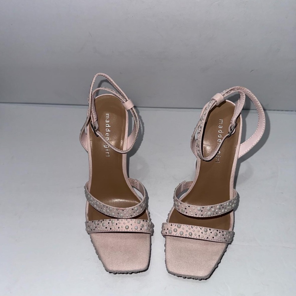 Madden Girl Zanee Heels 8.5 M Petal Pink Platform Sandals Wedding Guest Dressy - Picture 6 of 9